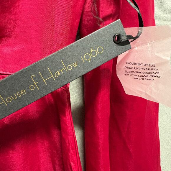 House of Harlow 1960 ROBE MI-LONGUE MARTINI Maxi Dress‎ Size XS Red Women's - Picture 5 of 16